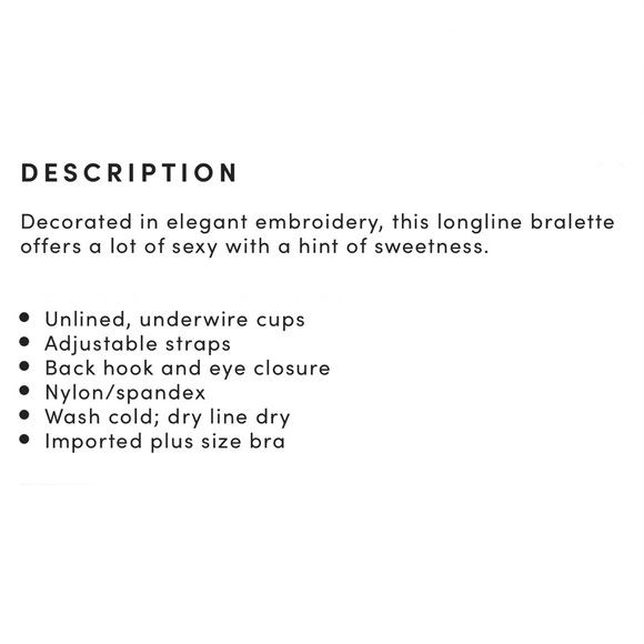 Torrid Women’s Raspberry Pink Embroidered Mesh Lace Bralette & Garter Size 1X - Picture 5 of 16